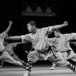 pratiquants de kung fu