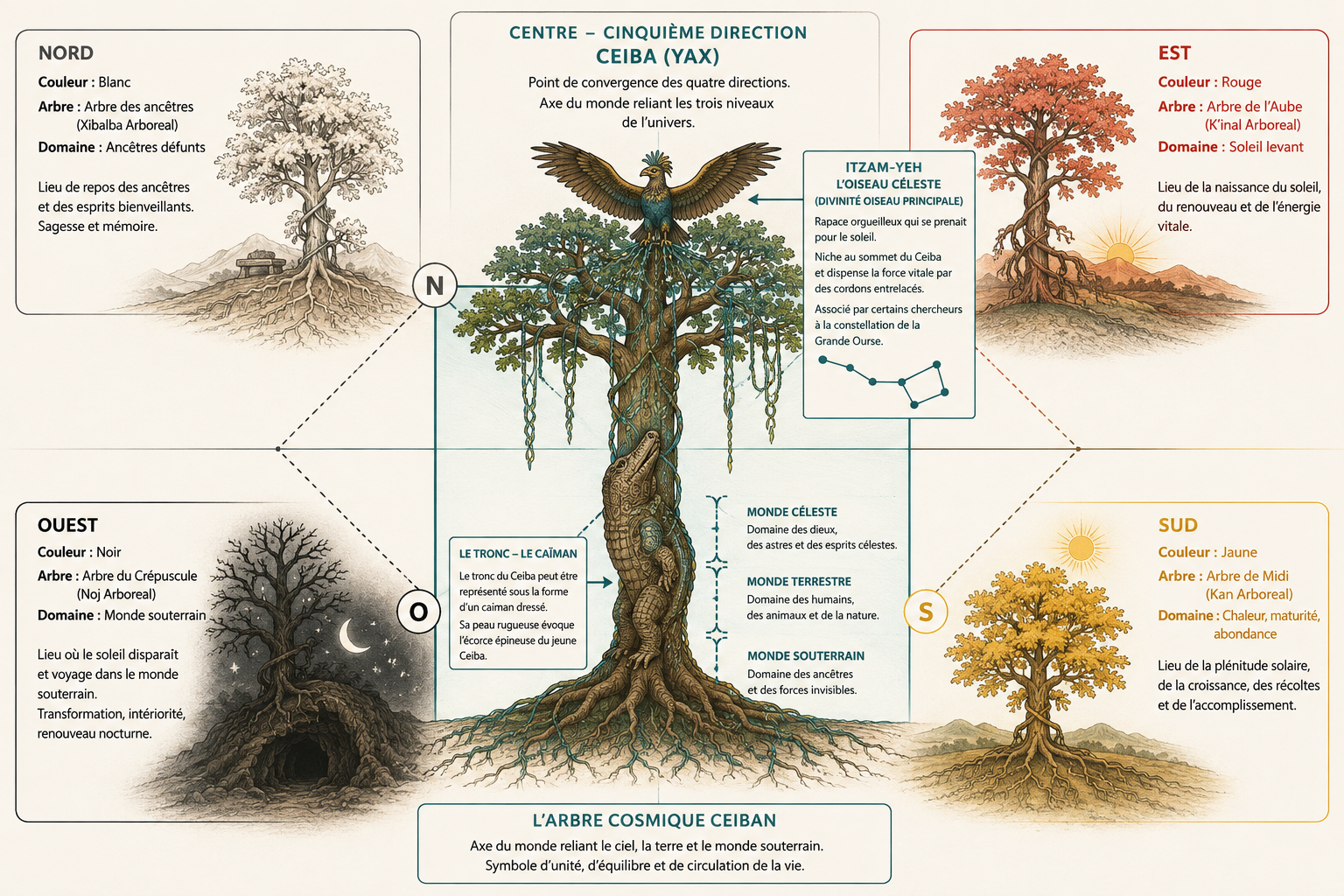 schema de l'arbre ceiba